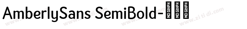 AmberlySans SemiBold字体转换